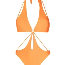 Купальник с вырезом халтер