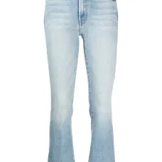 Укороченные расклешенные джинсы