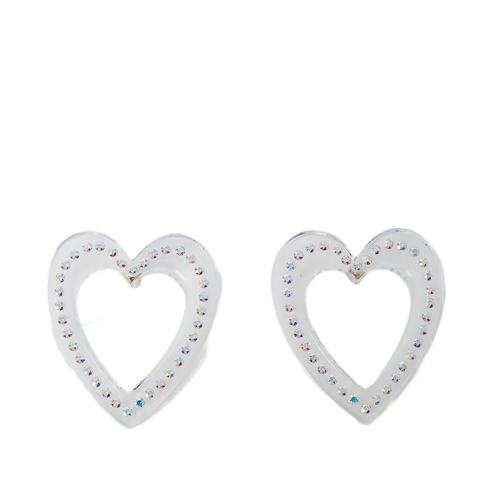 Серьги в форме сердец