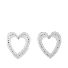 Серьги в форме сердец