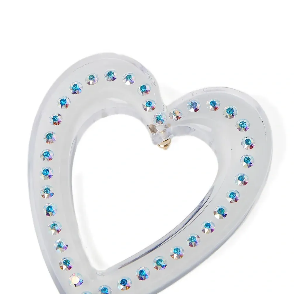 Серьги в форме сердец