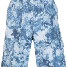 Шорты карго с выбеленным эффектом