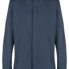 Рубашка в рубчик с длинными рукавами