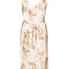 Шелковое платье с цветочным принтом