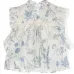 Блузка с оборками и цветочным принтом
