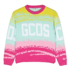 Джемпер в стиле колор-блок с логотипом