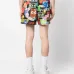Шорты с эластичным поясом и графичным принтом