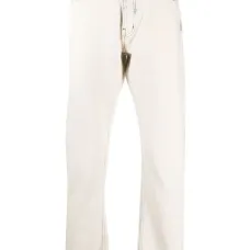 Прямые джинсы с эффектом потертости Прямые джинсы с эффектом потертости