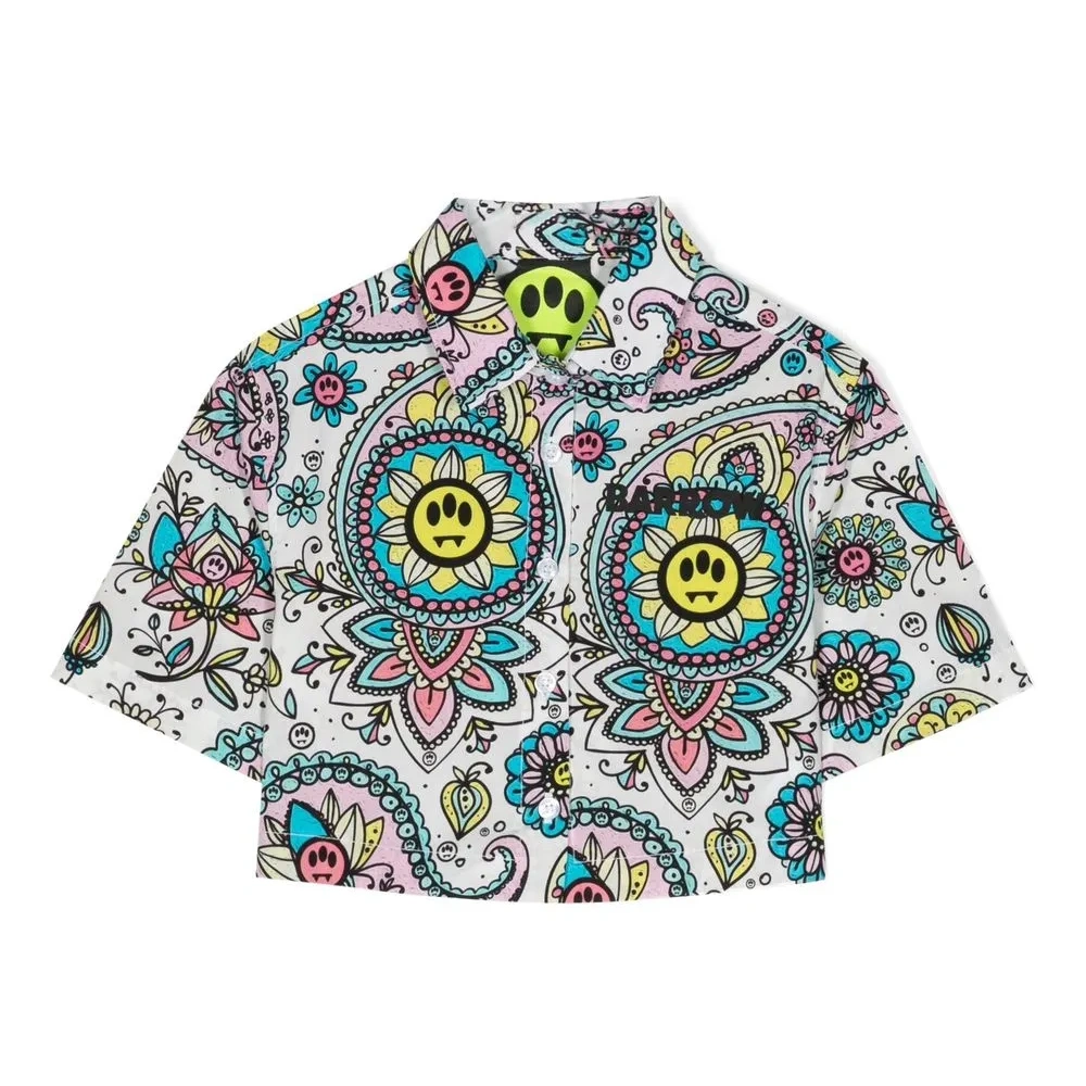 Рубашка с графичным принтом