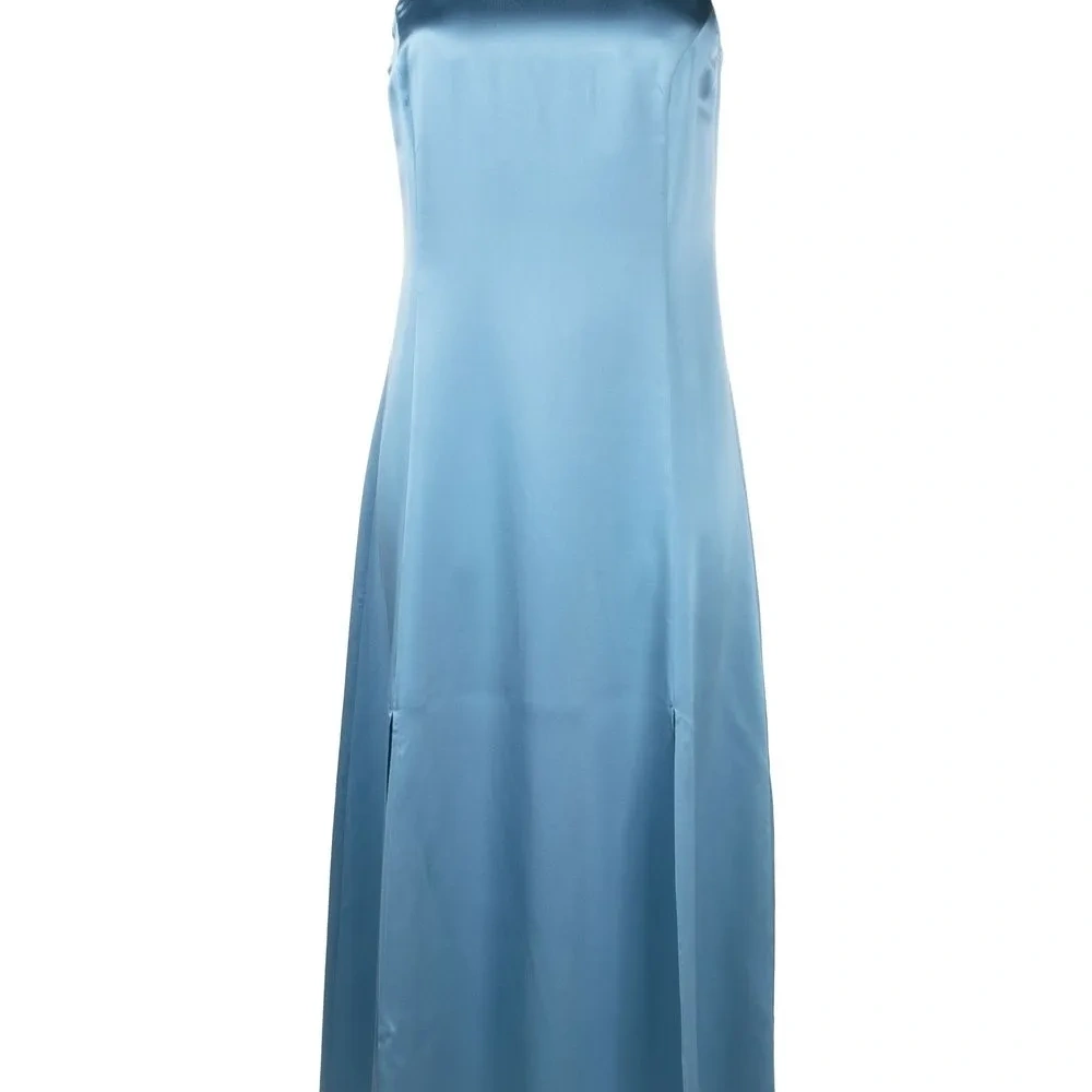 Шелковое платье миди