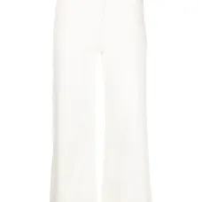 Укороченные джинсы с завышенной талией