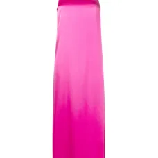 Атласное платье макси