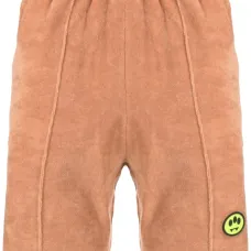 Махровые шорты с нашивкой-логотипом