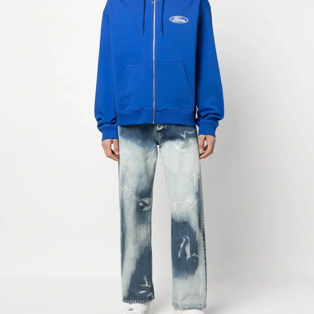 Худи на молнии с надписью