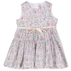 Ярусное платье с цветочным принтом