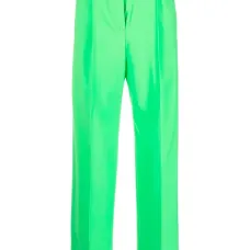 брюки строгого кроя с завышенной талией