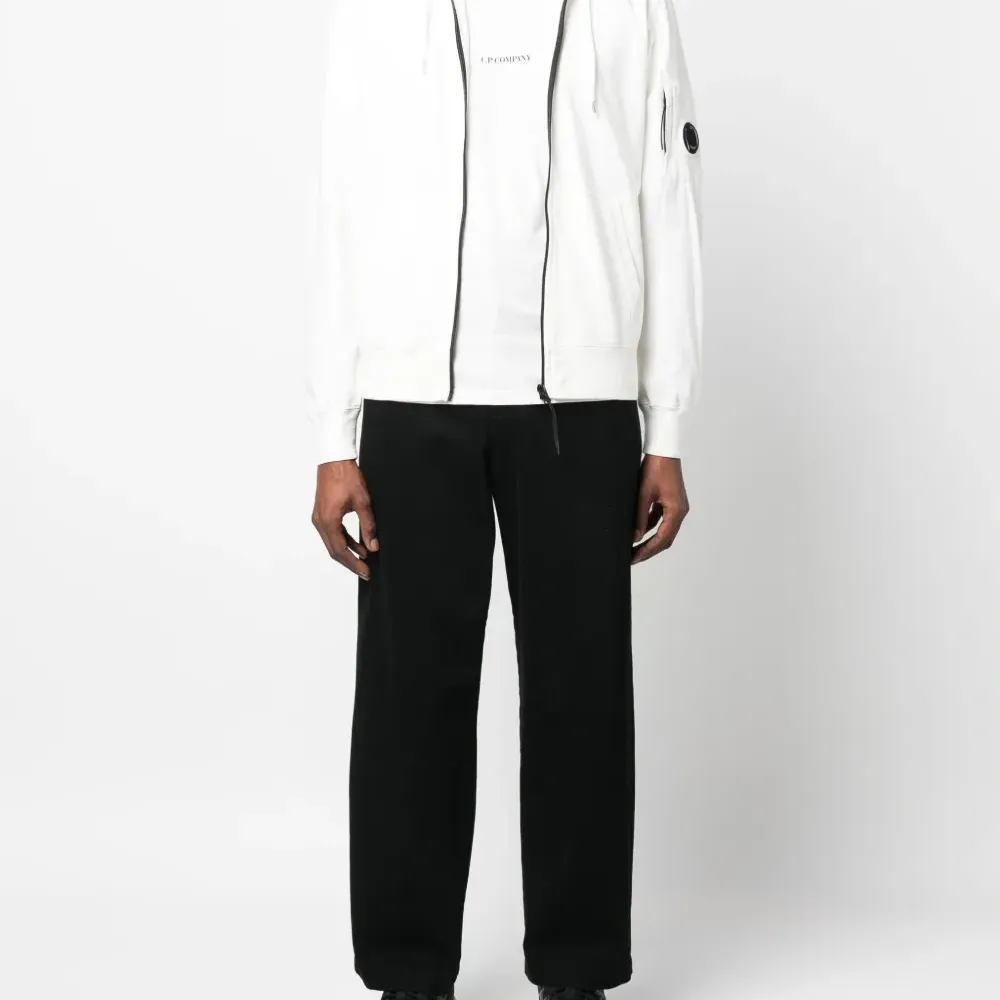 Худи на молнии с декором Lens