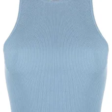 Трикотажный топ без рукавов