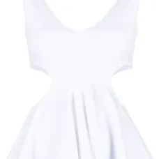 топ с вырезами и оборками