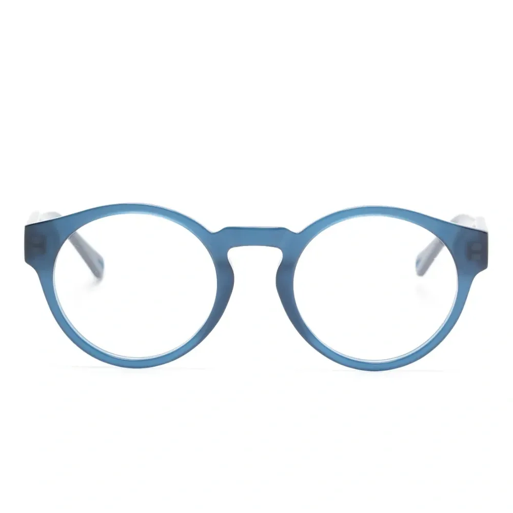 Очки в круглой оправе с логотипом