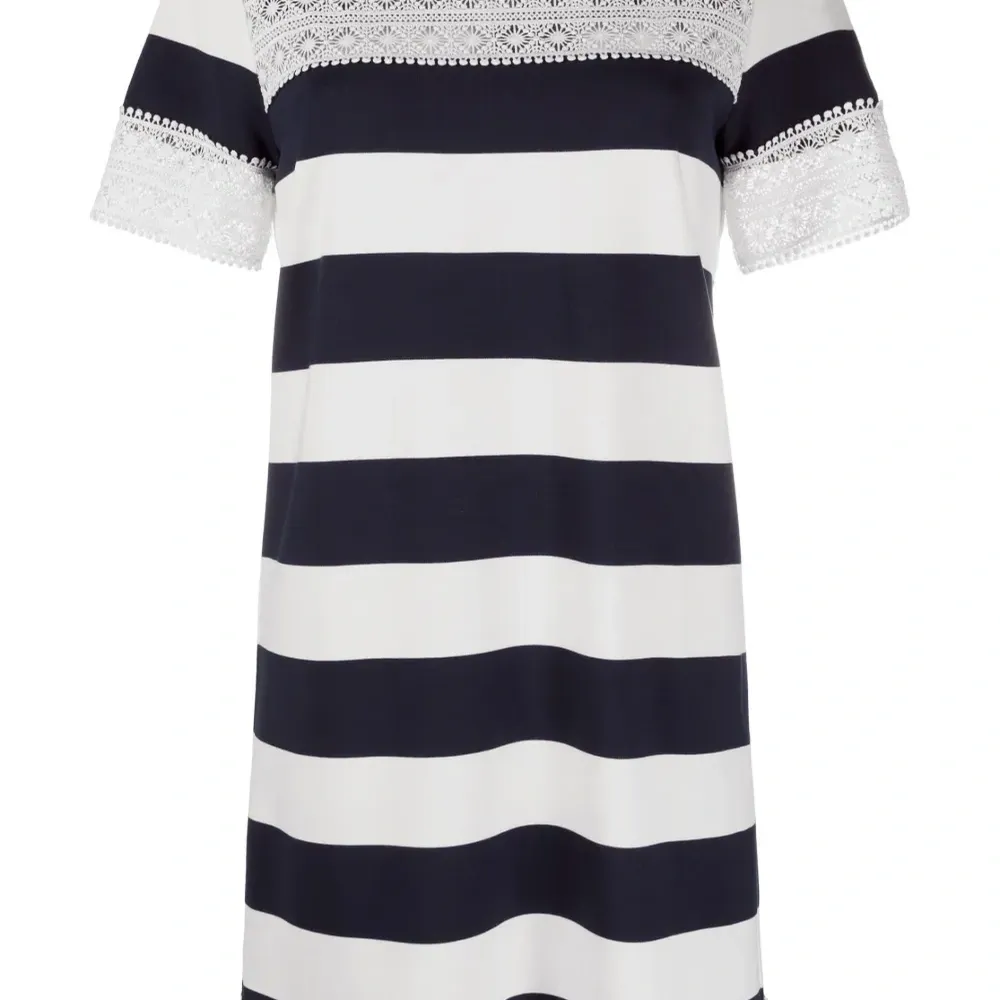 Платье мини в полоску