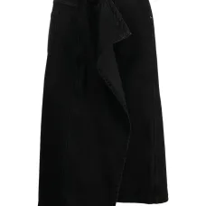 Джинсовая юбка асимметричного кроя Джинсовая юбка асимметричного кроя