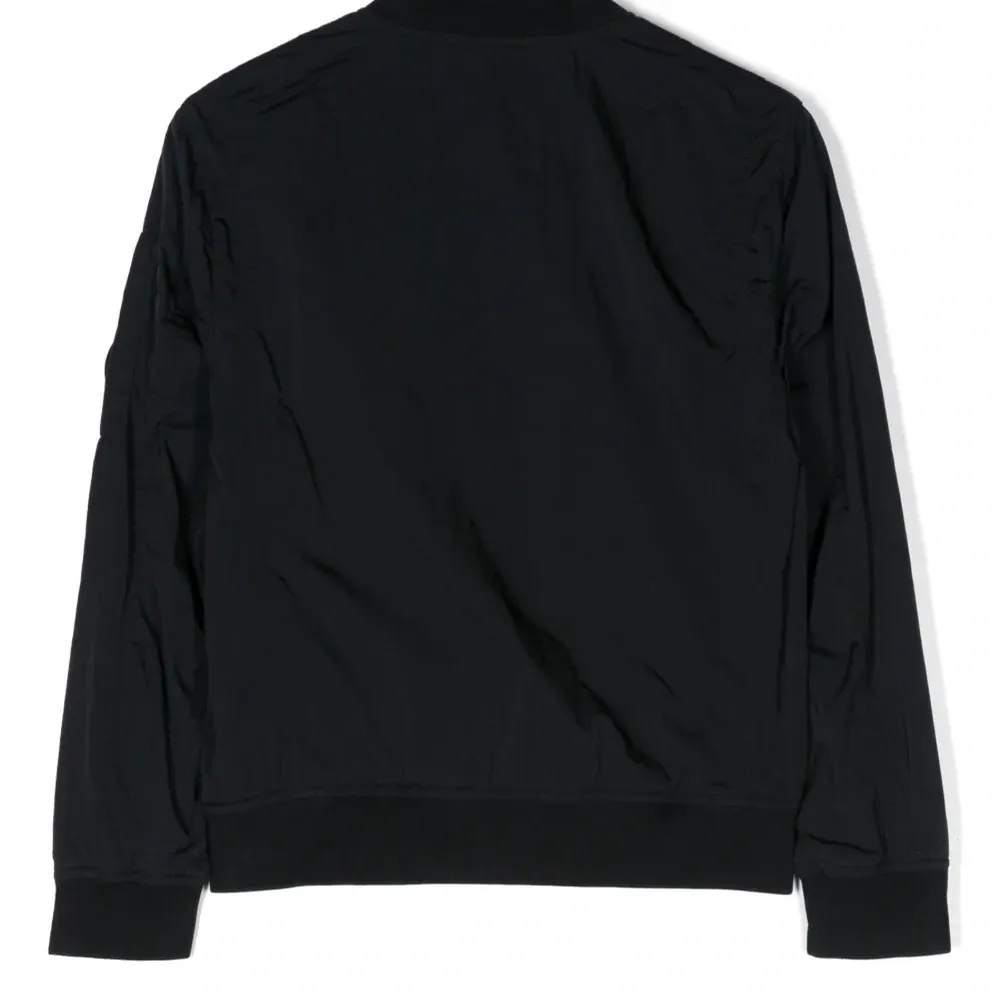 Бомбер на молнии с нашивкой-логотипом