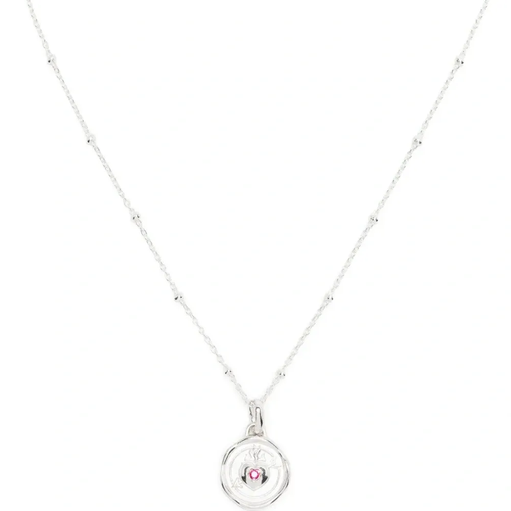 Серебряное колье Flaming Heart Talisman