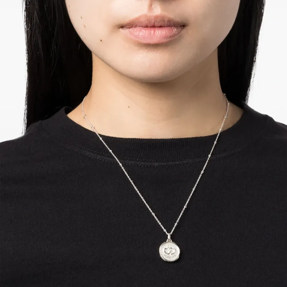 Серебряное колье Forever Hearts Talisman