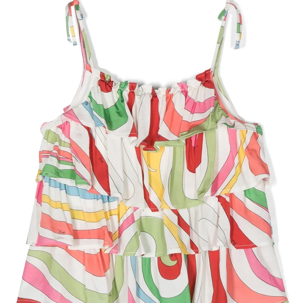 Ярусная блузка с графичным принтом