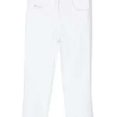 Брюки с нашивкой-логотипом