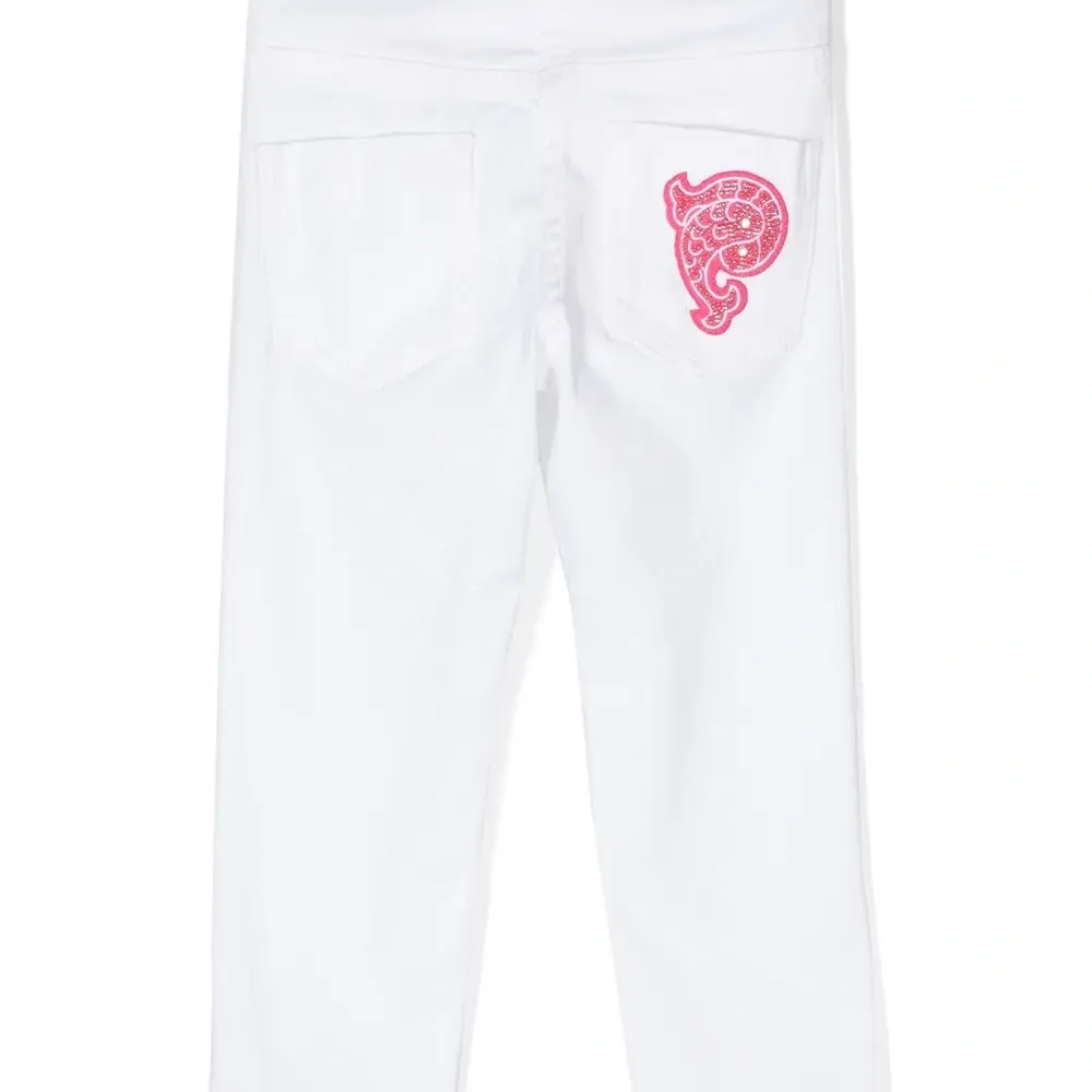 Брюки с нашивкой-логотипом