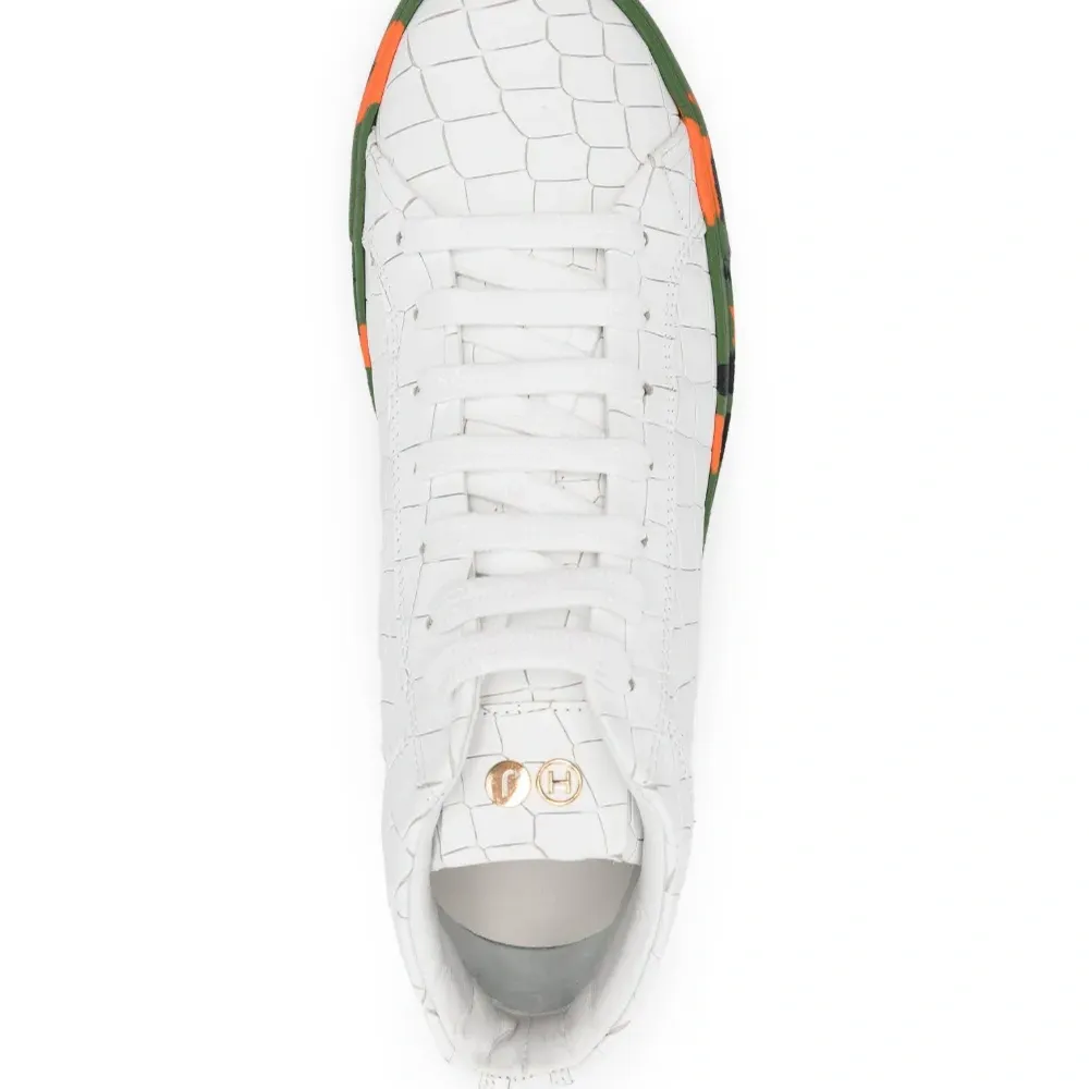 Кеды с тиснением под крокодила Кеды с тиснением под крокодила