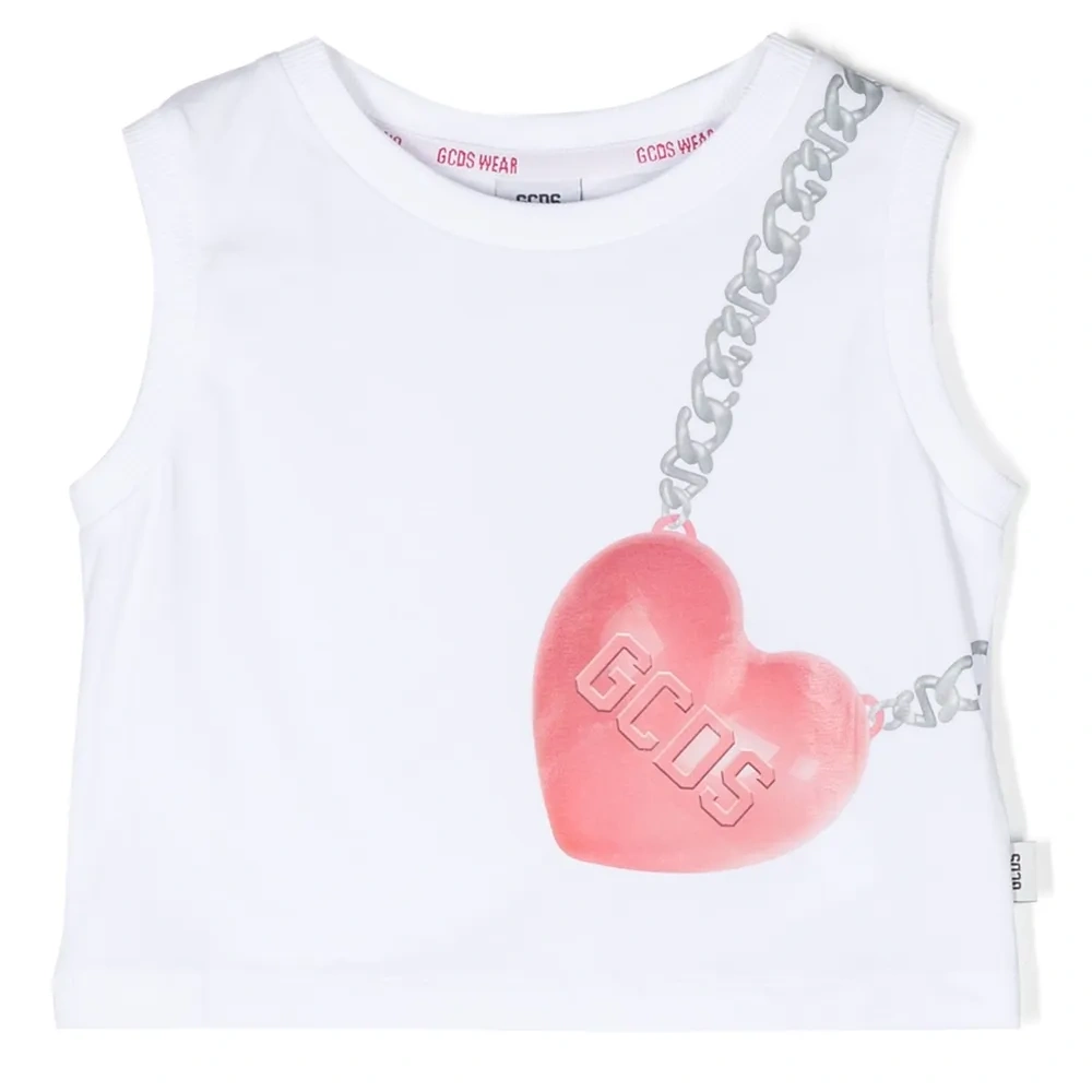 Укороченный топ с принтом