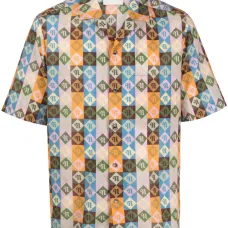 Рубашка в клетку Bodil Diamond Check с короткими рукавами