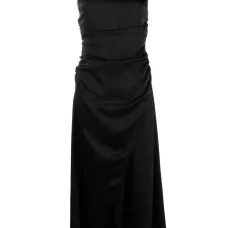 Платье с сатиновым блеском и драпировкой