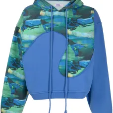 Худи с абстрактным принтом