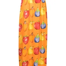 Юбка макси с графичным принтом