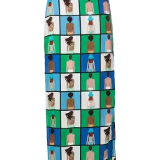 Юбка миди с графичным принтом