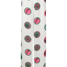 Прямые брюки с графичным принтом