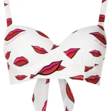 Укороченные брюки с принтом