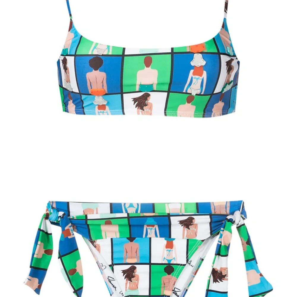 Бикини с графичным принтом