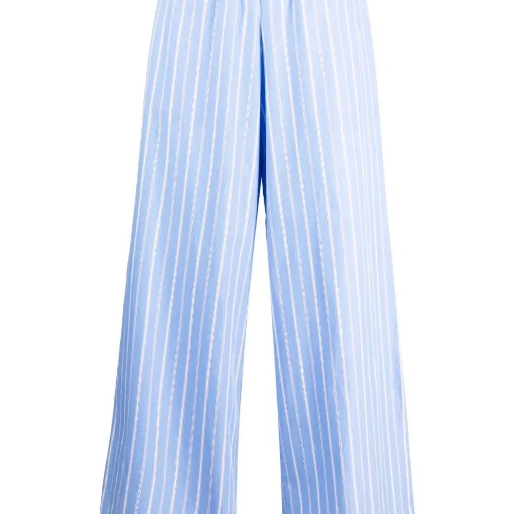 Брюки палаццо в полоску