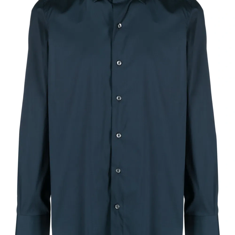 Однотонная рубашка