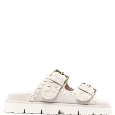 Шлепанцы с декоративной строчкой