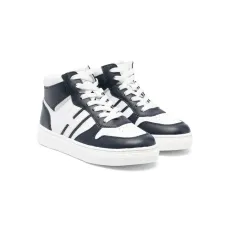 Высокие кроссовки в стиле колор-блок