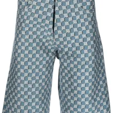 Джинсовые шорты с логотипом