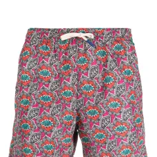 Плавки-шорты с кулиской и цветочным принтом