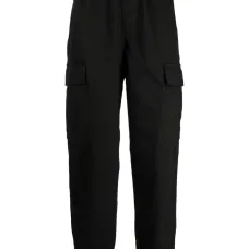 Зауженные брюки с нашивкой-логотипом