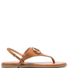 Сандалии с гравированным логотипом